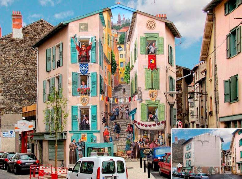 Pintura realista en la calle