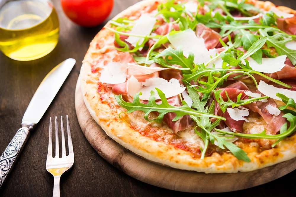 pizza de prosciutto